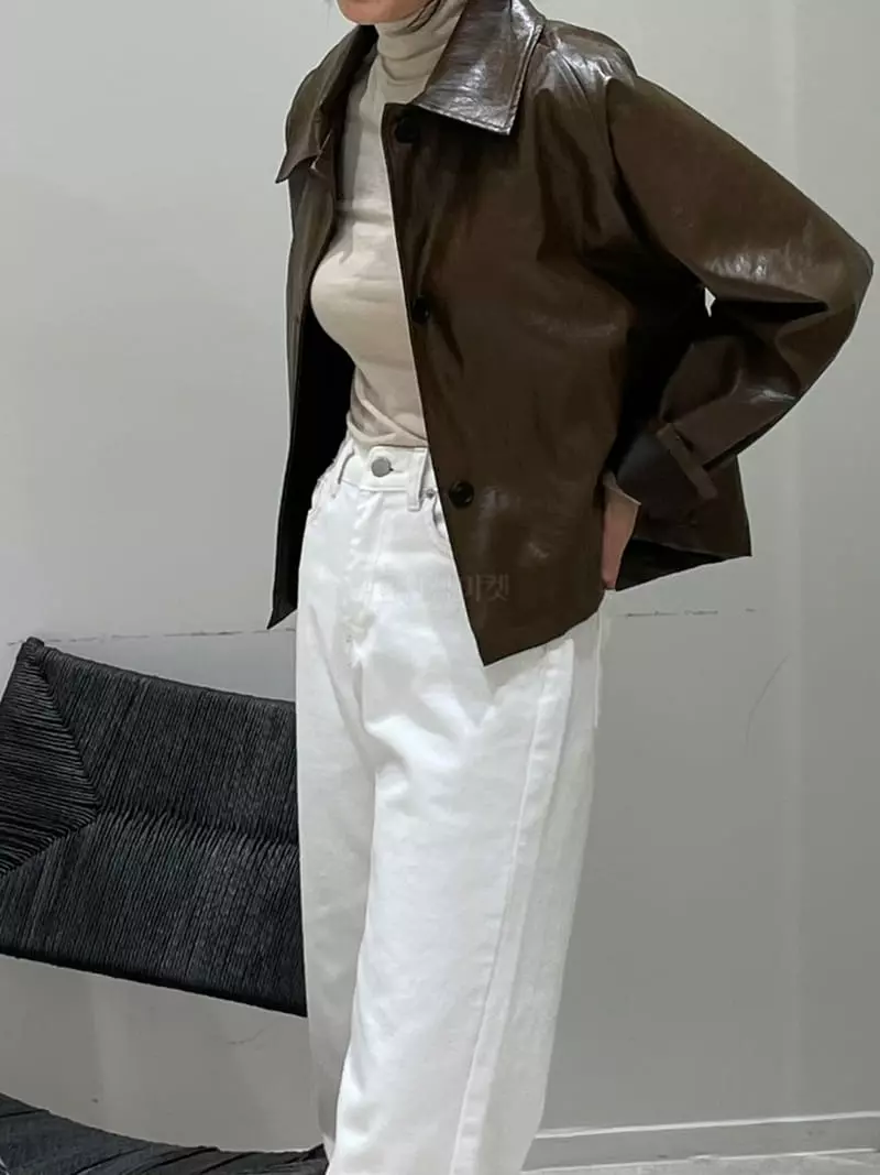 Hautte - Korean Women Fashion - #womensfashion - Eco Leather Jacket - 4
