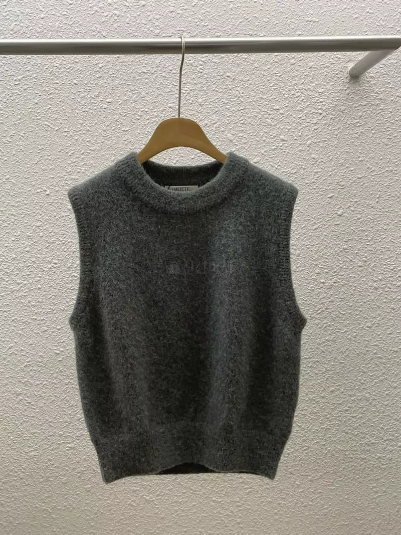 Hautte - Korean Women Fashion - #momslook - Alpaca Vest - 11