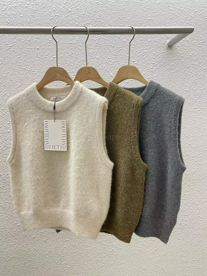 Hautte - Korean Women Fashion - #momslook - Alpaca Vest - 9