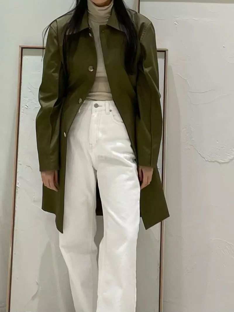 Hautte - Korean Women Fashion - #momslook - Half Trench Coat - 12