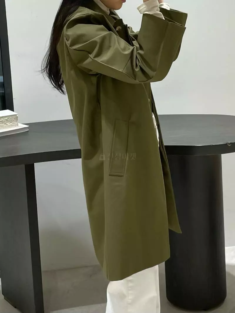 Hautte - Korean Women Fashion - #vintagekidsstyle - Half Trench Coat - 4