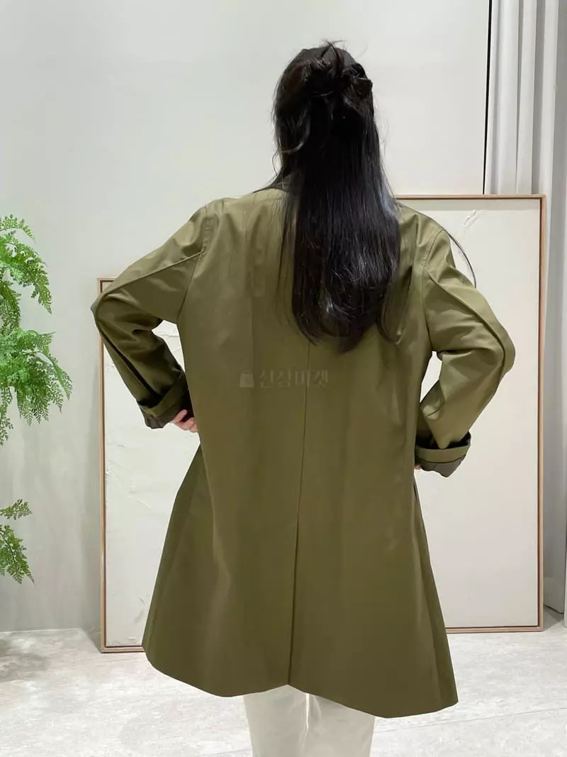 Hautte - Korean Women Fashion - #romanticstyle - Half Trench Coat - 6