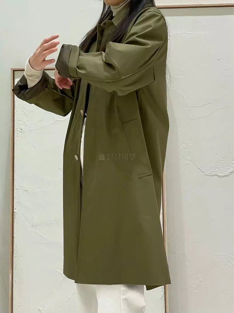 Hautte - Korean Women Fashion - #vintagekidsstyle - Half Trench Coat - 3