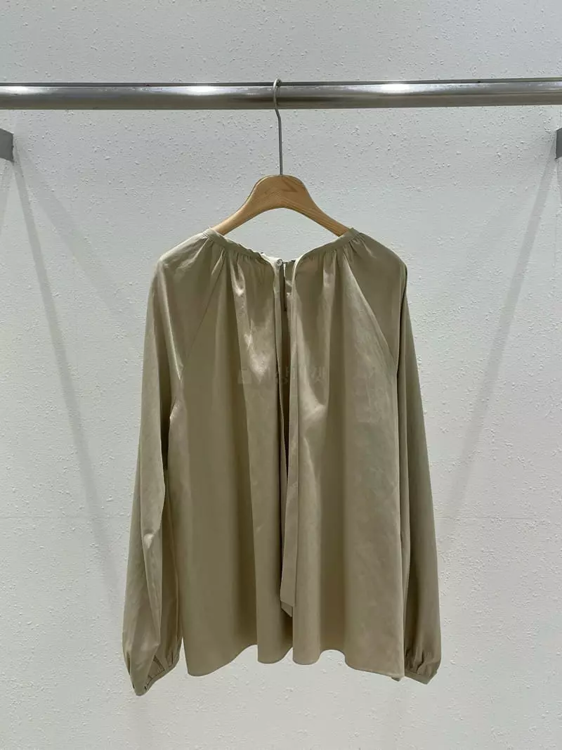 Hautte - Korean Women Fashion - #womensfashion - Tie Shirring Blouse - 8