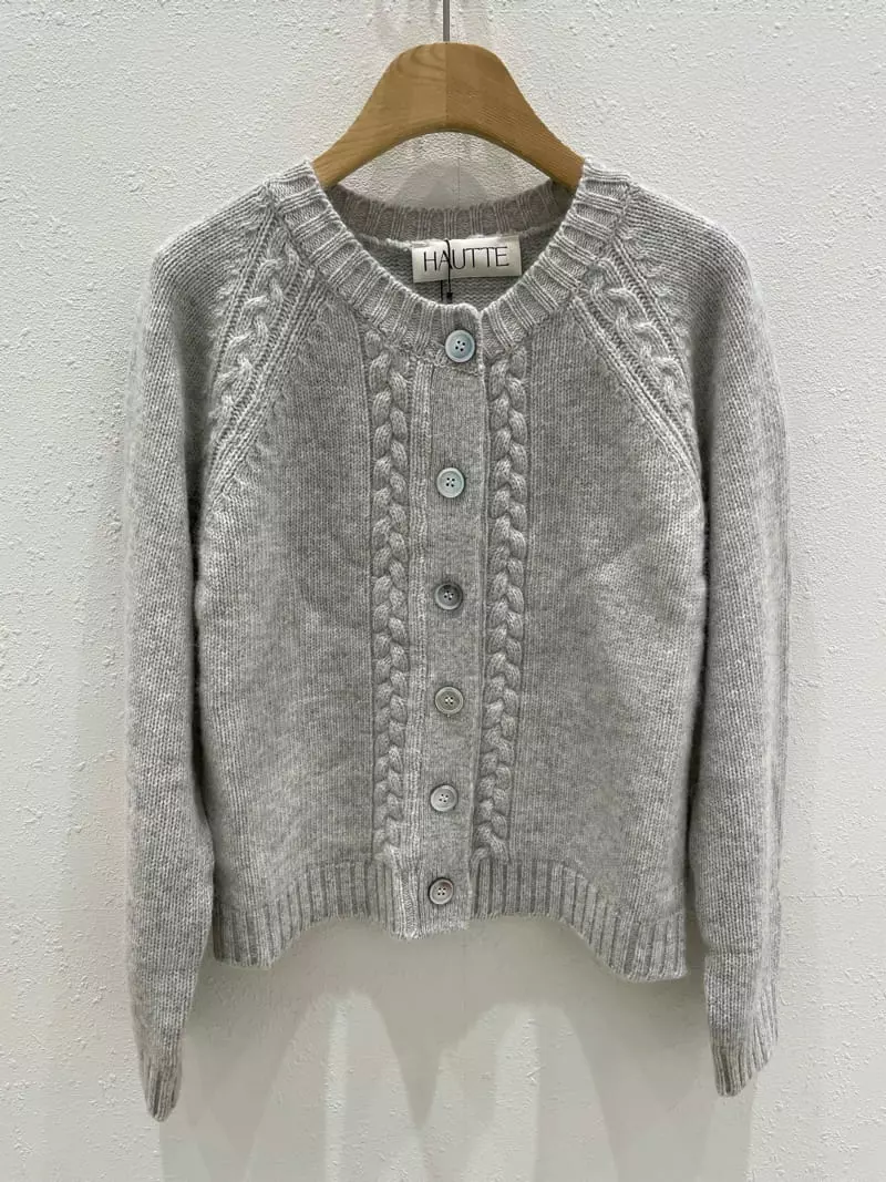 Hautte - Korean Women Fashion - #womensfashion - Cable Cardigan - 3