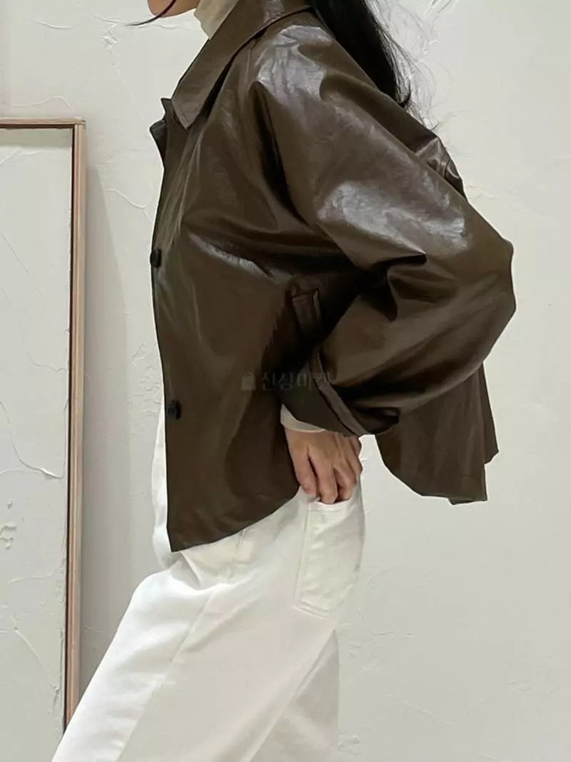 Hautte - Korean Women Fashion - #womensfashion - Eco Leather Jacket - 9