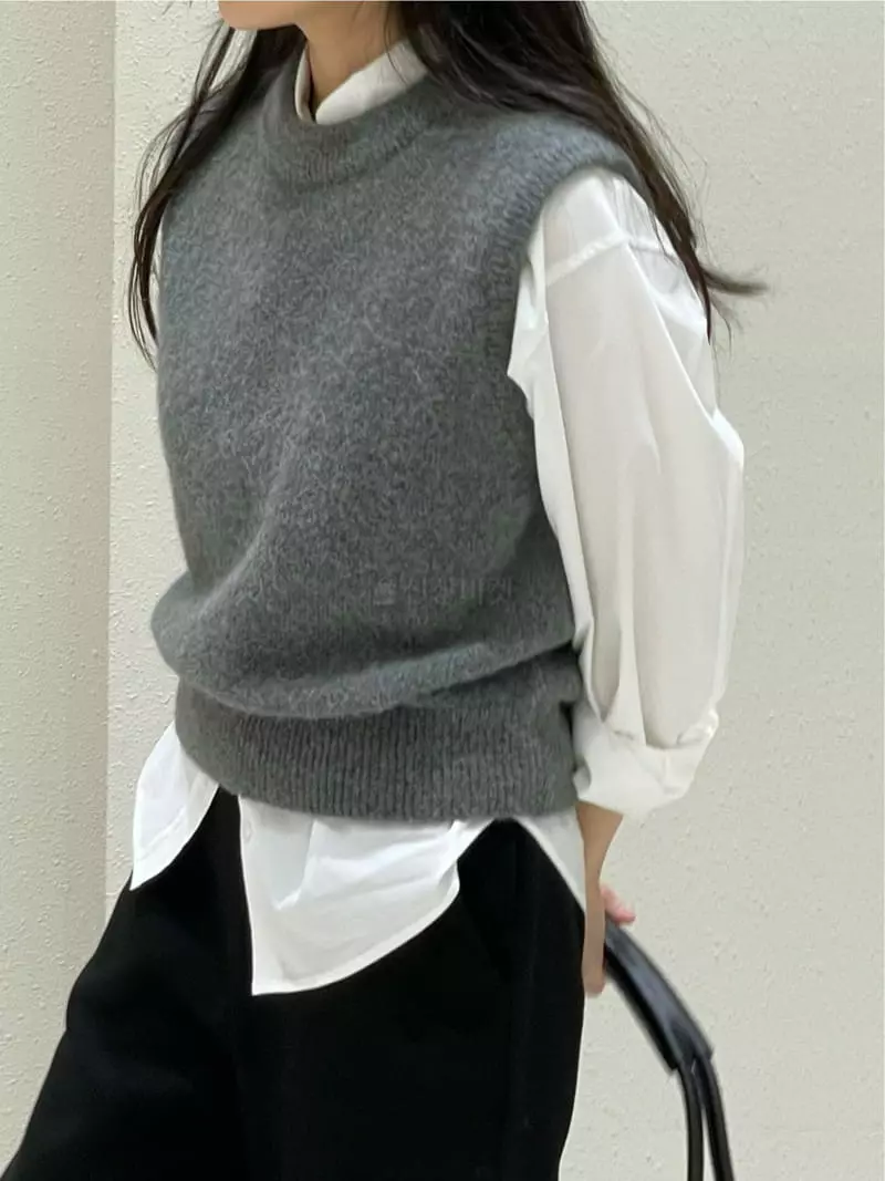 Hautte - Korean Women Fashion - #womensfashion - Alpaca Vest - 6