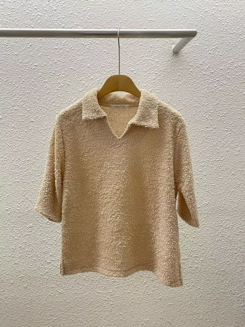 Hautte - Korean Women Fashion - #womensfashion - Bookle Collar Tee - 7