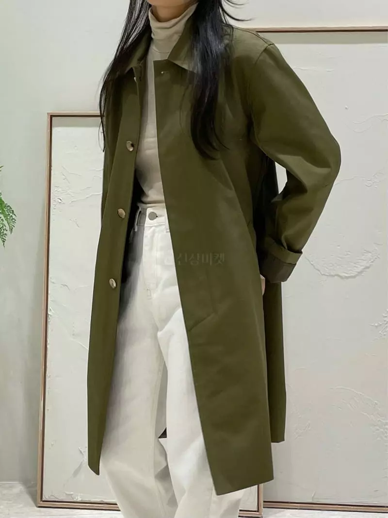 Hautte - Korean Women Fashion - #womensfashion - Half Trench Coat