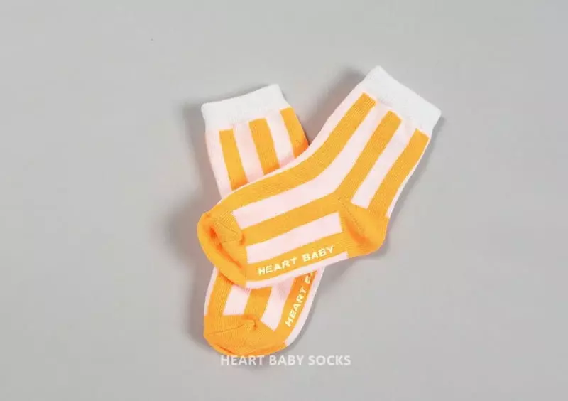 Heart Baby - Korean Baby Fashion - #babyboutique - Neon Stripes Socks Set  - 9