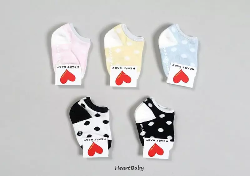 Heart Baby - Korean Baby Fashion - #babyboutique - Dot Socks Set - 5