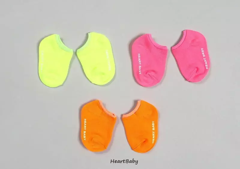 Heart Baby - Korean Baby Fashion - #babyboutique - Neon Socks Set - 4