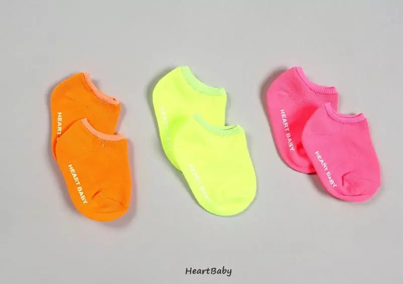 Heart Baby - Korean Baby Fashion - #babyboutiqueclothing - Neon Socks Set - 5