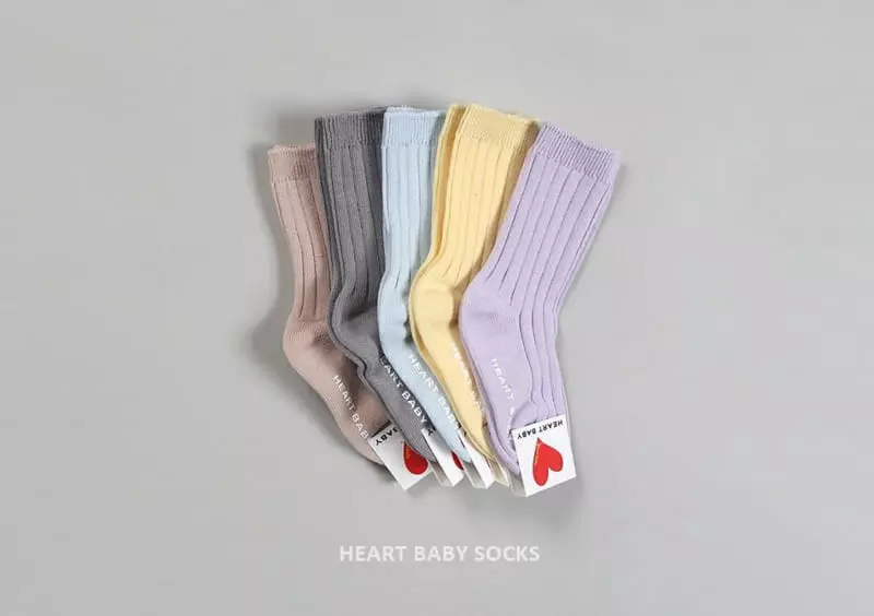 Heart Baby - Korean Baby Fashion - #babyclothing - Pastel Socks Set - 9