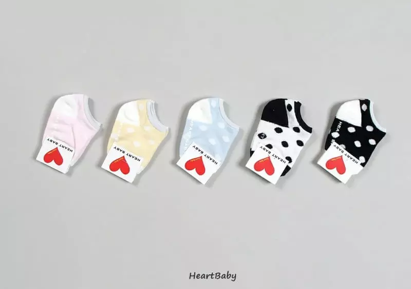 Heart Baby - Korean Baby Fashion - #babyclothing - Dot Socks Set - 7