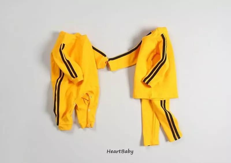 Heart Baby - Korean Baby Fashion - #babyclothing - Bruce Lee Bodysuit