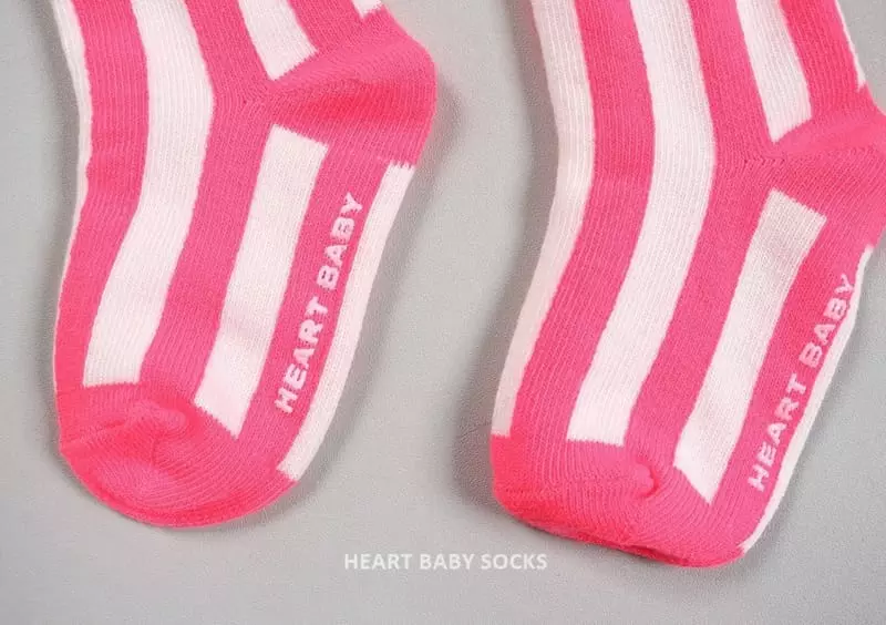 Heart Baby - Korean Baby Fashion - #babyfashion - Neon Stripes Socks Set  - 12