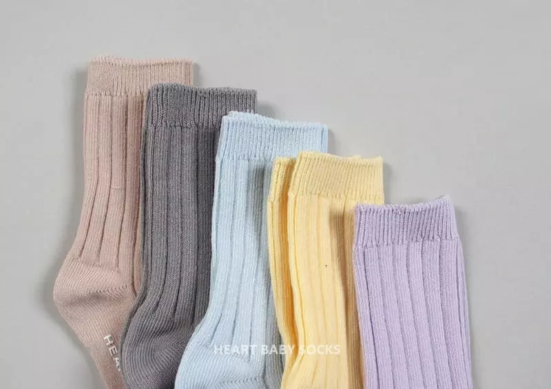 Heart Baby - Korean Baby Fashion - #babyfashion - Pastel Socks Set - 10