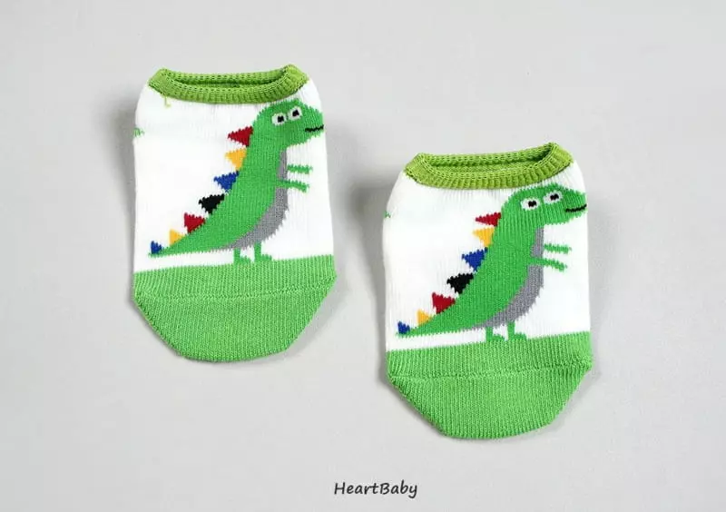 Heart Baby - Korean Baby Fashion - #babyfashion - Dino Friends Socks - 9