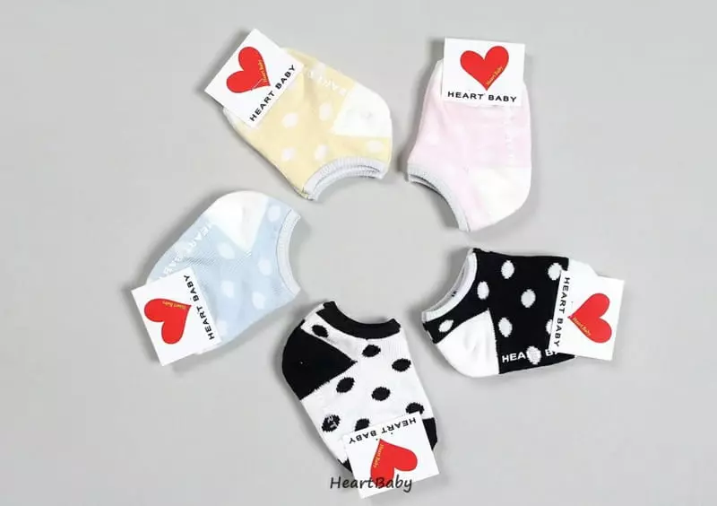 Heart Baby - Korean Baby Fashion - #babyfashion - Dot Socks Set - 8
