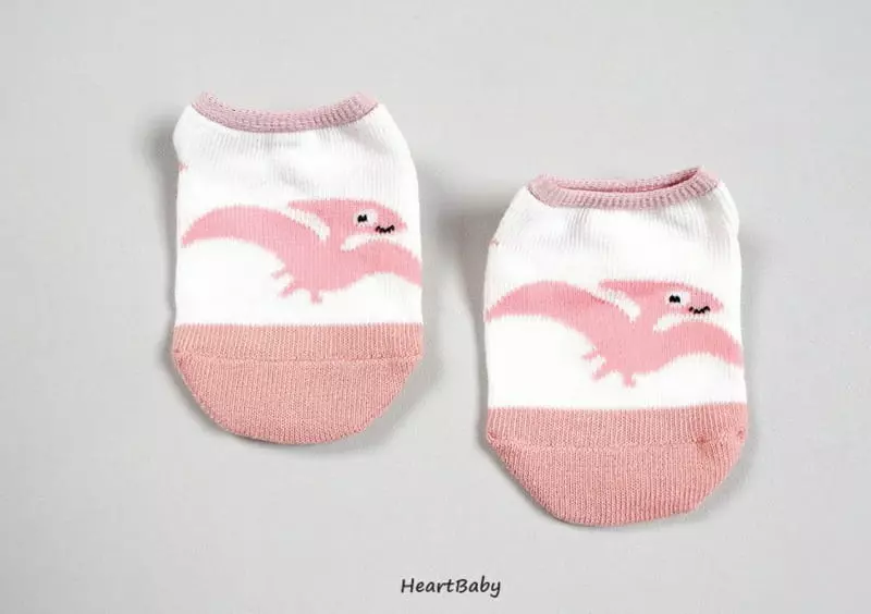 Heart Baby - Korean Baby Fashion - #babygirlfashion - Dino Friends Socks - 11