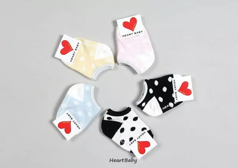 Heart Baby - Korean Baby Fashion - #babygirlfashion - Dot Socks Set - 10