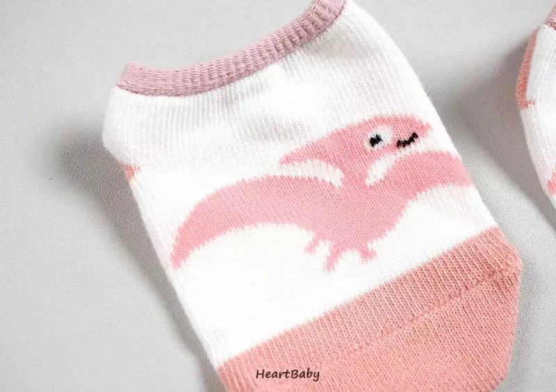 Heart Baby - Korean Baby Fashion - #babylifestyle - Dino Friends Socks - 12
