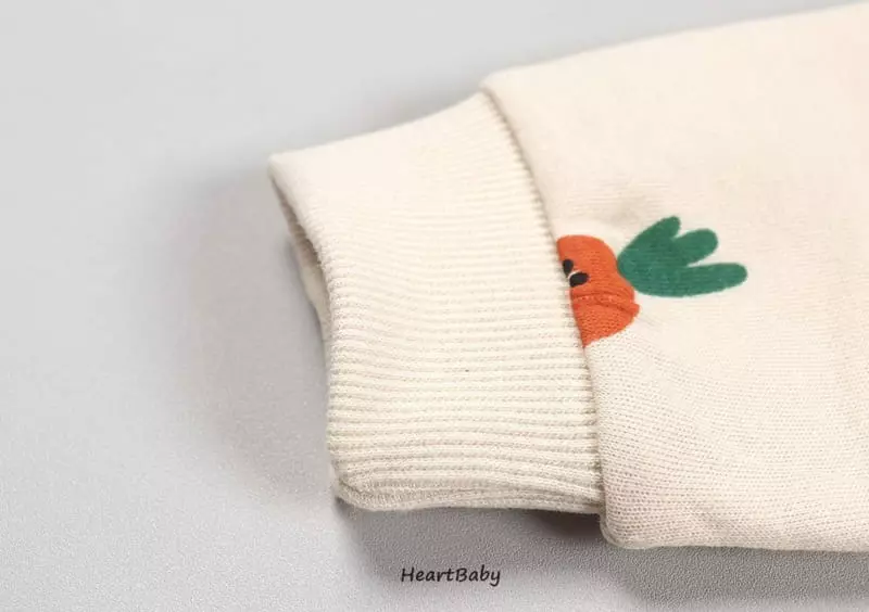 Heart Baby - Korean Baby Fashion - #babylifestyle - Carrot Sweatshirt Bodysuit - 9