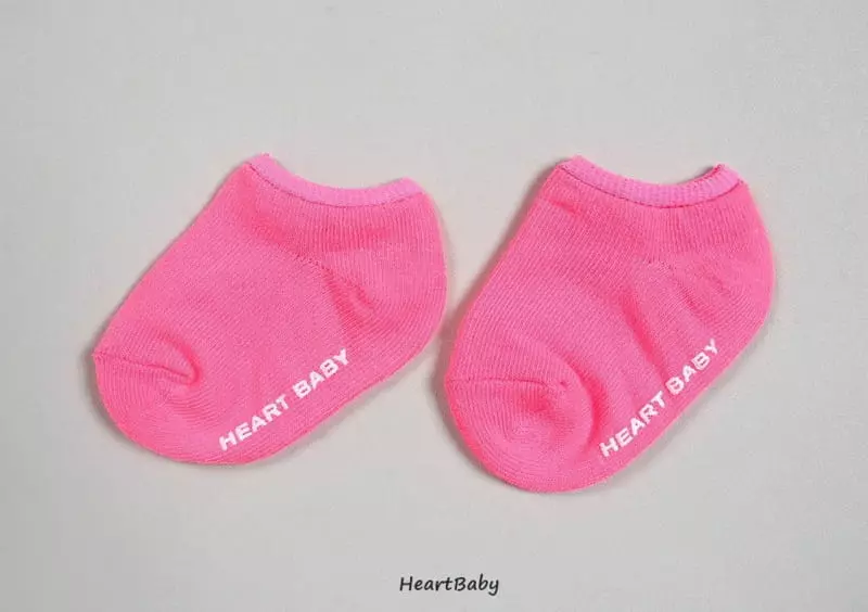 Heart Baby - Korean Baby Fashion - #babyoninstagram - Neon Socks Set - 11