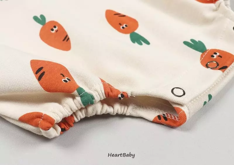 Heart Baby - Korean Baby Fashion - #babyoninstagram - Carrot Sweatshirt Bodysuit - 10