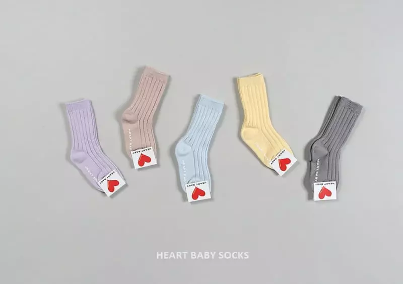 Heart Baby - Korean Baby Fashion - #babyoutfit - Pastel Socks Set