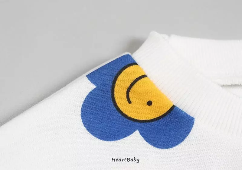 Heart Baby - Korean Baby Fashion - #babyoutfit - Daisy Smilr Sweatshirt Bodysuit - 11