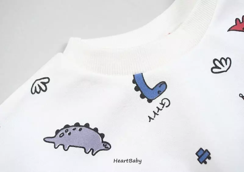 Heart Baby - Korean Baby Fashion - #babyoutfit - Dino Bodysuit - 5