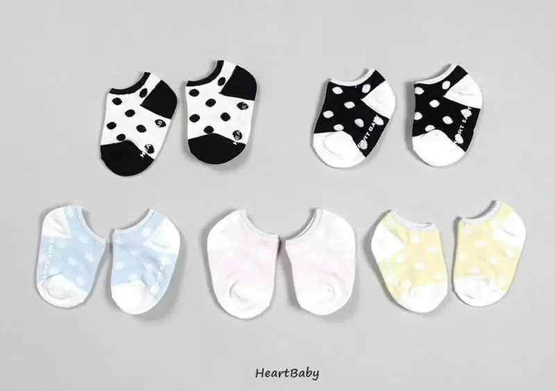 Heart Baby - Korean Baby Fashion - #babywear - Dot Socks Set