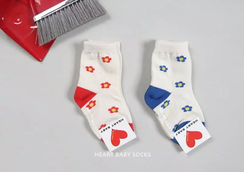 Heart Baby - Korean Baby Fashion - #onlinebabyshop - Diasy Socks Set - 6