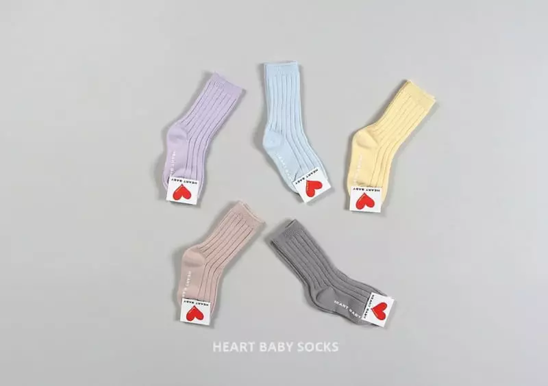 Heart Baby - Korean Baby Fashion - #onlinebabyshop - Pastel Socks Set - 5