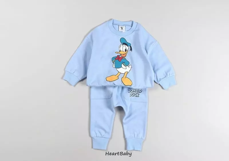 Heart Baby - Korean Children Fashion - #Kfashion4kids - Mickey And Frinds Top Bottom Set - 3