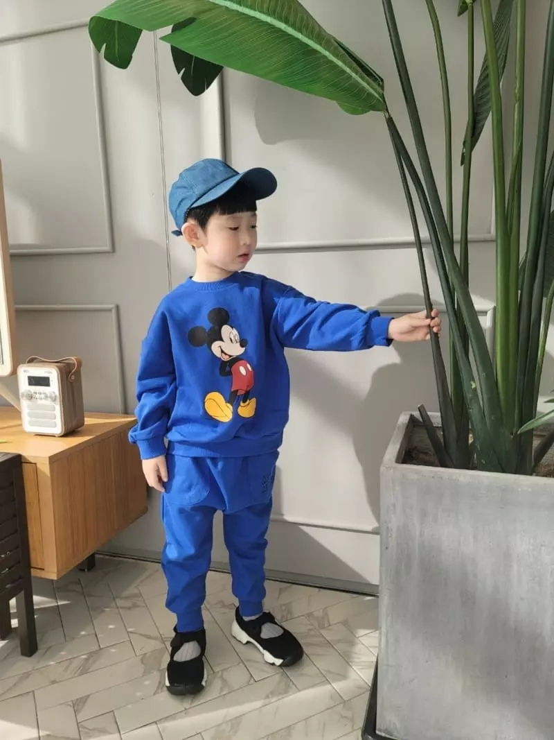 Heart Baby - Korean Children Fashion - #childrensboutique - Mickey And Frinds Top Bottom Set - 12