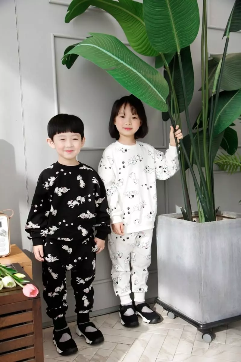 Heart Baby - Korean Children Fashion - #childrensboutique - Dalmasian Top Bottom Set - 10