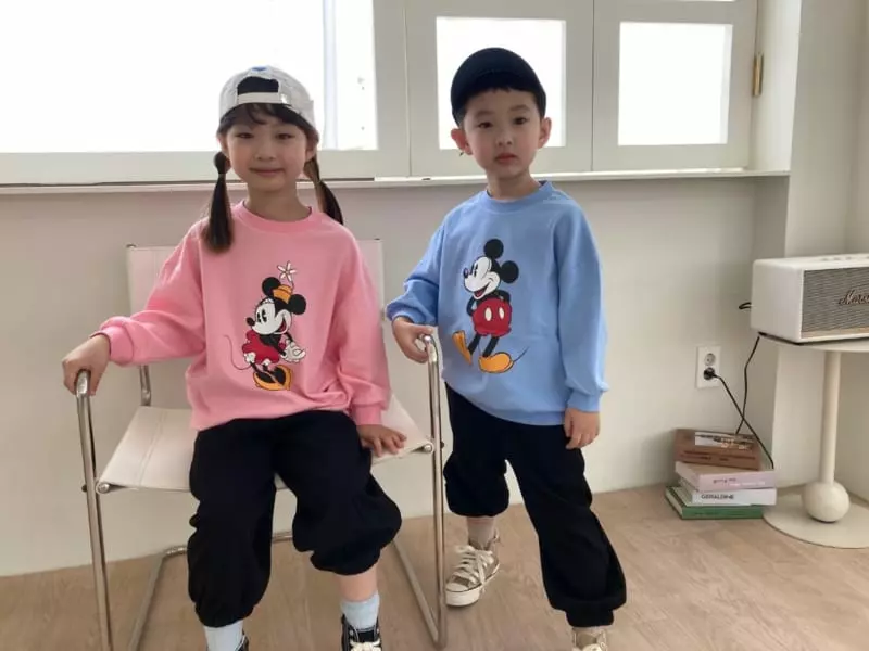 Heart Baby - Korean Children Fashion - #childrensboutique - Micky And Minne Sweatshirt - 6