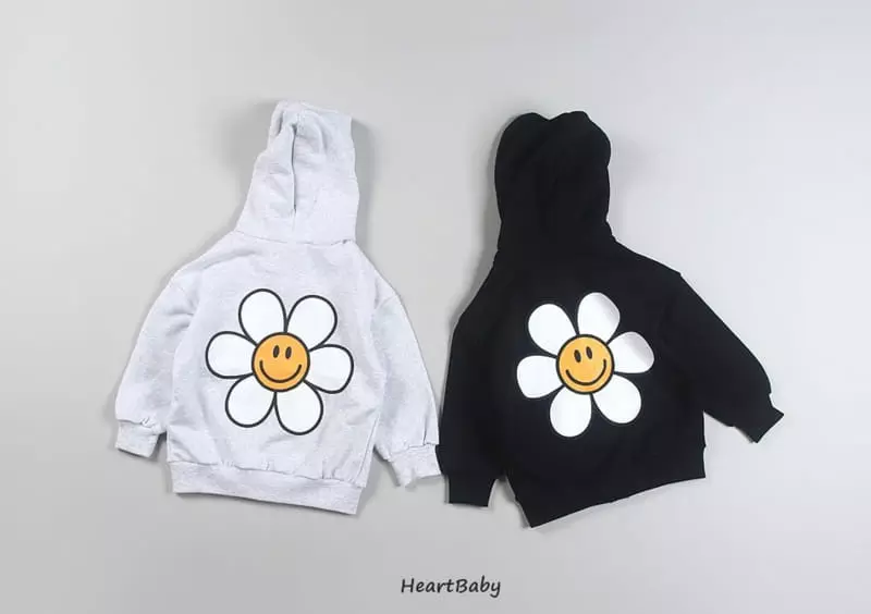 Heart Baby - Korean Children Fashion - #childrensboutique - Sun Flower Hoody Zip-up - 2