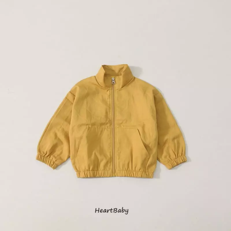 Heart Baby - Korean Children Fashion - #designkidswear - Color Windbreaker - 2