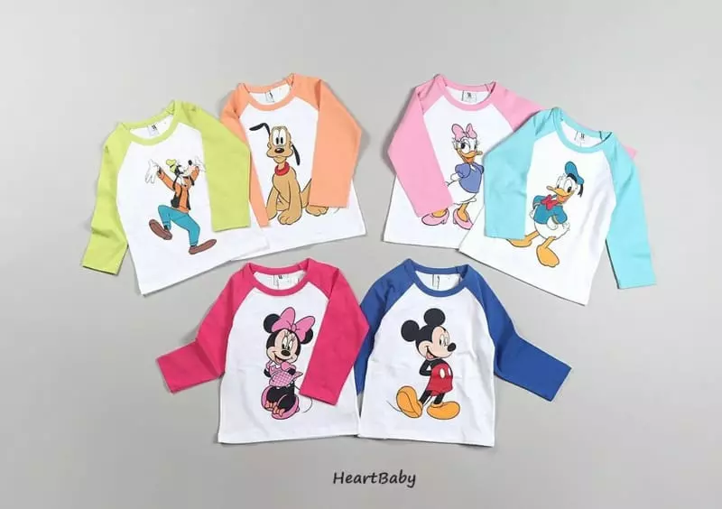 Heart Baby - Korean Children Fashion - #designkidswear - Disney Mkickey And Friends Tee