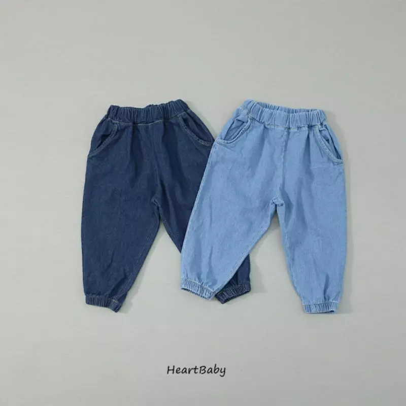 Heart Baby - Korean Children Fashion - #discoveringself - Sharlang Denim Pants