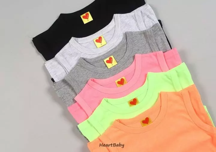 Heart Baby - Korean Children Fashion - #discoveringself - Layered Color Long Sleeveless
