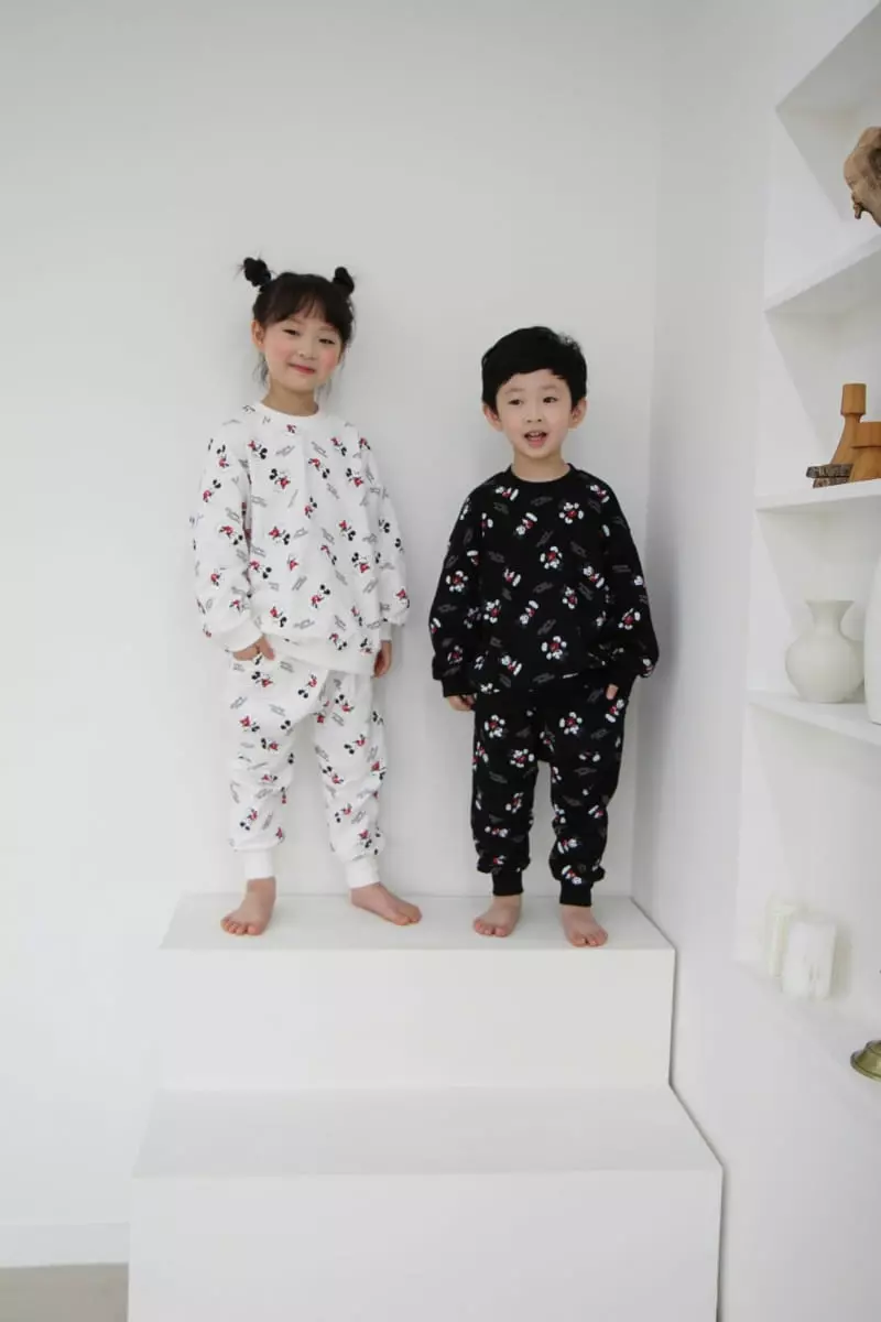 Heart Baby - Korean Children Fashion - #fashionkids - Mickey Top Bottom SEt - 12
