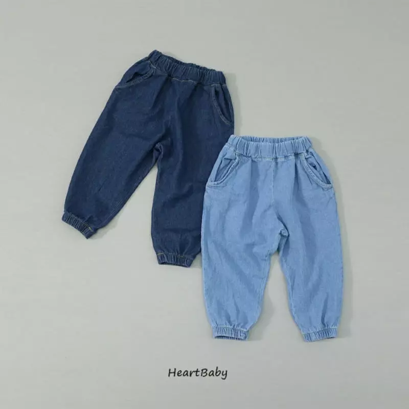 Heart Baby - Korean Children Fashion - #fashionkids - Sharlang Denim Pants - 2