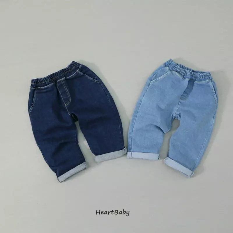 Heart Baby - Korean Children Fashion - #fashionkids - Span Jeans