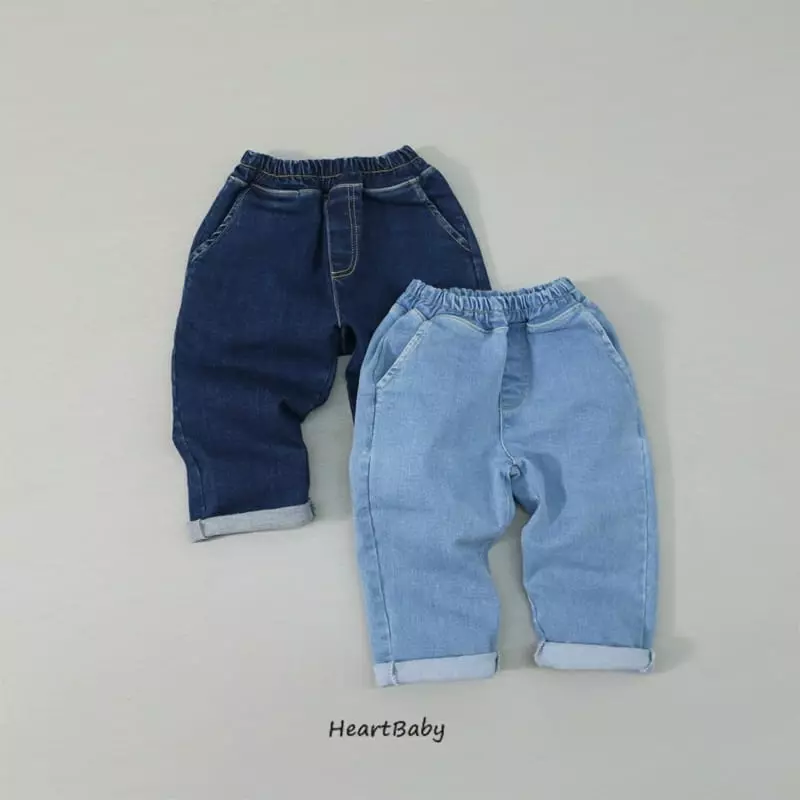 Heart Baby - Korean Children Fashion - #kidsshorts - Span Jeans - 2