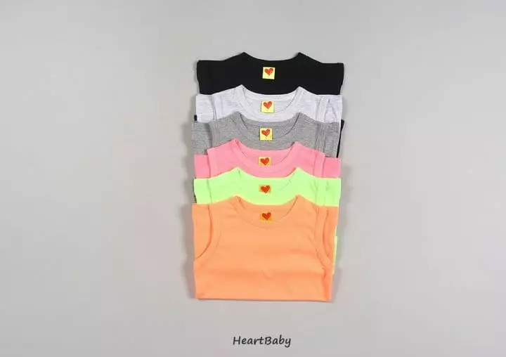 Heart Baby - Korean Children Fashion - #kidsshorts - Layered Color Long Sleeveless - 3